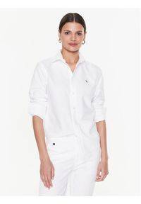 Polo Ralph Lauren Koszula 211891377003 Biały Regular Fit. Typ kołnierza: polo. Kolor: biały. Materiał: bawełna #1