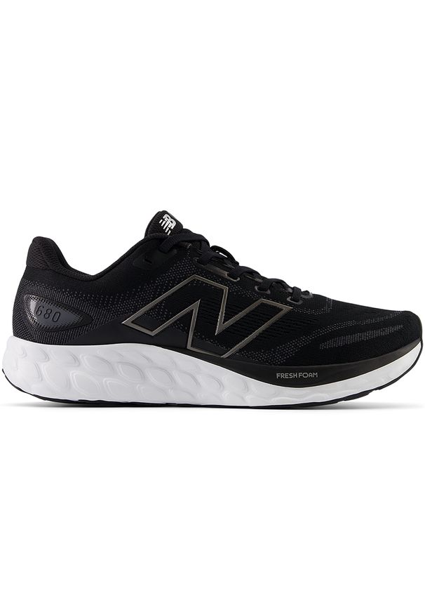 Buty męskie New Balance Fresh Foam 680 v8 M680LK8 – czarne. Kolor: czarny. Materiał: guma, materiał, syntetyk. Szerokość cholewki: normalna. Sport: fitness