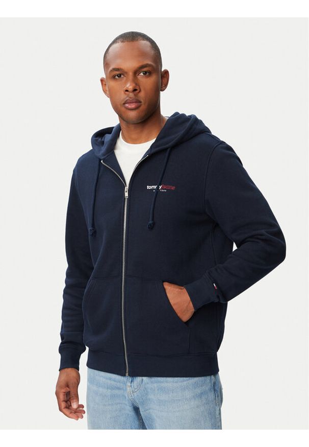 Tommy Jeans Bluza DM0DM23404 Granatowy Regular Fit. Kolor: niebieski. Materiał: bawełna
