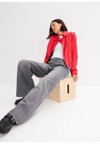 bonprix - Dżinsy barrel, wysoki stan, z bawełny organicznej. Stan: podwyższony. Kolor: niebieski #3