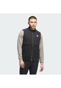 Adidas - Kamizelka Ultimate365 Tour Frostguard z suwakiem na całej długości. Kolor: czarny. Sport: golf