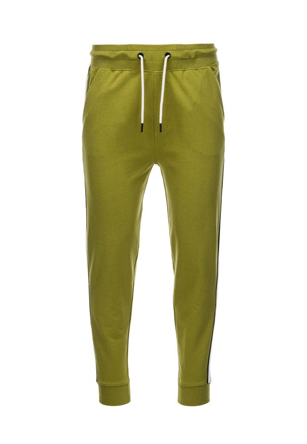 Oliwkowe spodnie Ombre Clothing