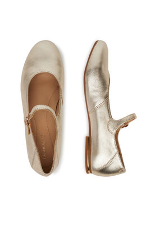 Lasocki Baleriny RST-ARABELLA-01 Złoty. Kolor: złoty. Materiał: skóra