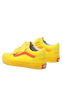 Vans Tenisówki Old Skool V VN0A38HDBK21 Żółty. Kolor: żółty. Materiał: lakier, skóra