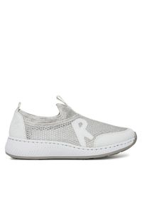 Sneakersy Rieker. Kolor: biały