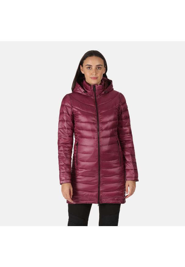 Andel III Regatta damski turystyczny płaszcz przejściowy pikowany. Kolor: fioletowy. Materiał: poliamid. Sport: turystyka piesza