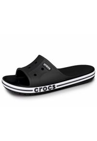Klapki męskie sportowe basenowe Crocs BAYABAND SLIDE. Kolor: czarny, biały, wielokolorowy