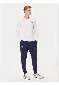 Under Armour Spodnie dresowe Ua Rival Terry Jogger 1380843-410 Granatowy Fitted Fit. Kolor: niebieski. Materiał: bawełna #4
