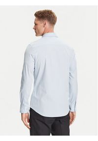 Calvin Klein Koszula LV04LB145G Błękitny Slim Fit. Kolor: niebieski. Materiał: bawełna #4