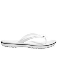 Japonki Crocs Crocband Flip. Okazja: na plażę. Kolor: biały. Materiał: materiał, syntetyk. Styl: sportowy #1