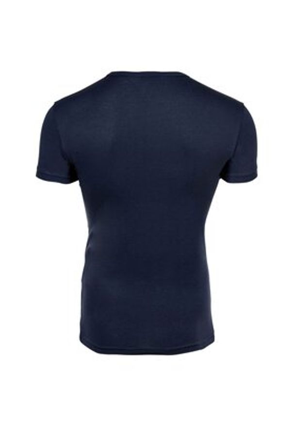 Emporio Armani Underwear Komplet 2 t-shirtów EM001849 AF14131 MB143 Granatowy Fitted Fit. Kolor: niebieski. Materiał: bawełna