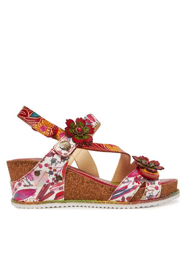 Laura Vita Sandały Bonito 27 Czerwony. Kolor: czerwony. Materiał: skóra