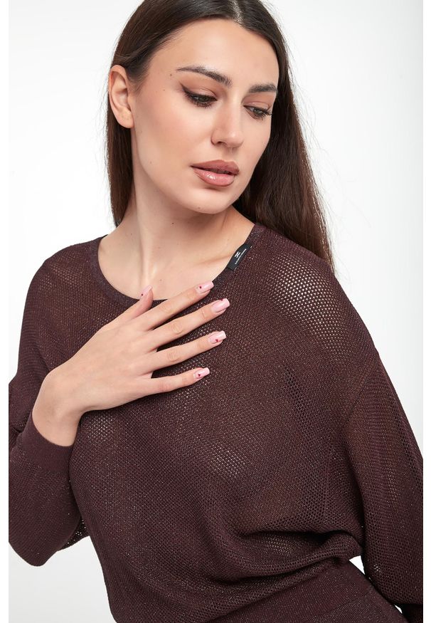 Elisabetta Franchi - Sukienka błyszcząca midi ELISABETTA FRANCHI. Długość: midi