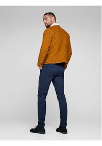 Jack & Jones - Jack&Jones Chinosy Marco 12150148 Granatowy Slim Fit. Kolor: niebieski. Materiał: bawełna #2