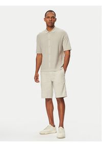 BOSS Koszula Amicino 50558725 Beżowy Regular Fit. Kolor: beżowy. Materiał: bawełna #4