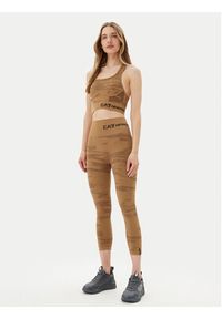 EA7 Emporio Armani Biustonosz sportowy 7W000517 AF13714 U6054 Brązowy. Kolor: brązowy. Materiał: syntetyk