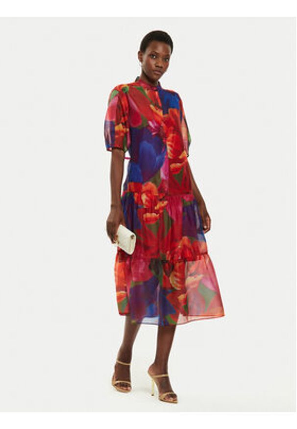 Ted Baker Sukienka koszulowa Miru 275588 Kolorowy Loose Fit. Materiał: syntetyk. Wzór: kolorowy. Typ sukienki: koszulowe