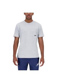 New Balance - T-shirt Essentials Reimagined Rozmiar M Szary - MT31542AG. Kolor: szary. Materiał: bawełna, dzianina. Długość rękawa: krótki rękaw. Długość: krótkie. Sport: fitness #1