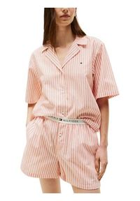 TOMMY HILFIGER - Tommy Hilfiger Piżama UW0UW05799 Pomarańczowy Regular Fit. Kolor: pomarańczowy. Materiał: bawełna
