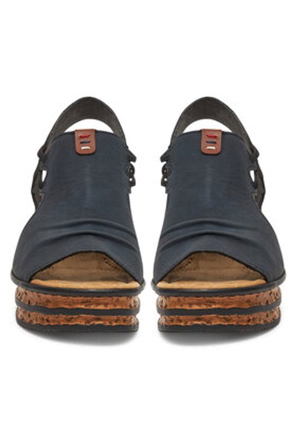 Rieker Sandały CEO-68175-14 Granatowy. Kolor: niebieski. Materiał: syntetyk