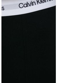 Calvin Klein Jeans legginsy damskie kolor czarny gładkie. Kolor: czarny. Materiał: włókno, dzianina, materiał, wiskoza. Wzór: gładki #4