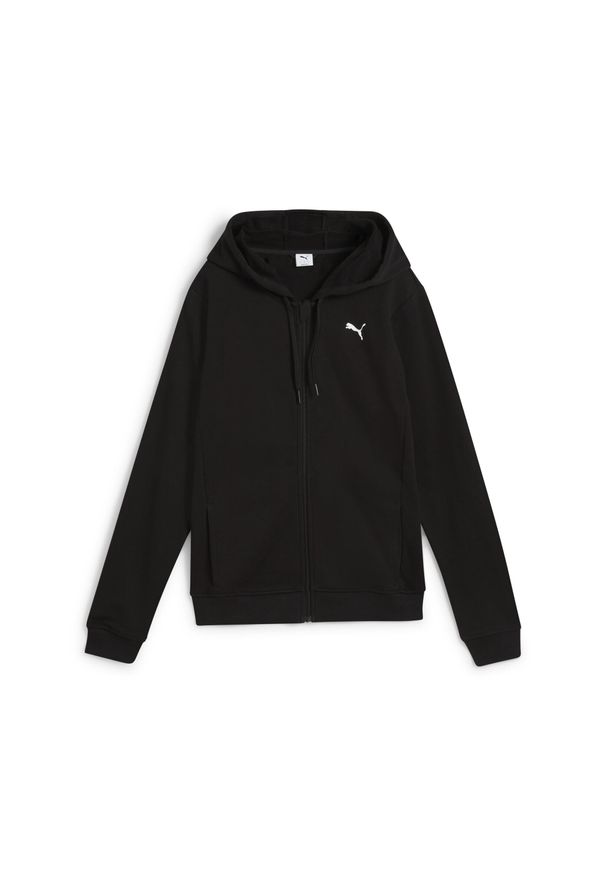 Puma - Damska bluza z kapturem TAD ESSENTIALS PUMA Black. Typ kołnierza: kaptur. Kolor: czarny. Sport: bieganie, fitness
