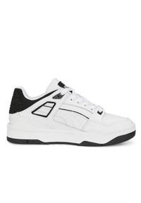 Buty do chodzenia dla dzieci Puma Slipstream JR. Zapięcie: sznurówki. Kolor: biały. Materiał: tkanina, materiał, skóra, syntetyk. Szerokość cholewki: normalna. Sport: turystyka piesza