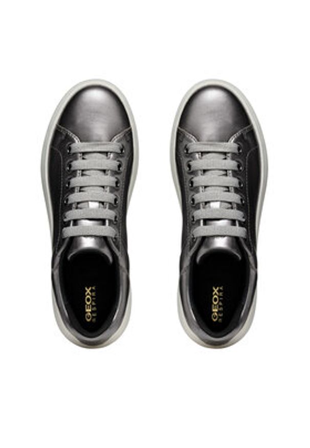 Geox Sneakersy Spherica Ec4.1 D45TCD 000CF C1357 Czarny. Kolor: czarny. Materiał: skóra