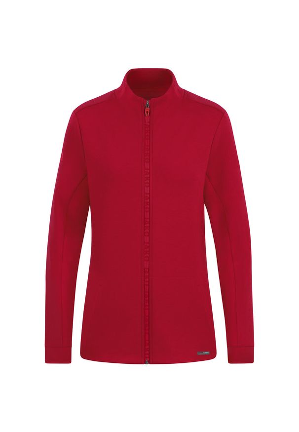 Kurtka z dresu Jako Pro Casual. Kolor: czerwony. Materiał: dresówka