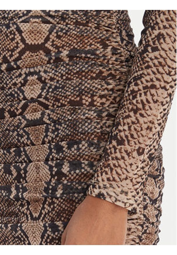 BARDOT - Bardot Sukienka koktajlowa Aliyah 56305DB4 Brązowy Slim Fit. Kolor: brązowy. Materiał: syntetyk. Styl: wizytowy