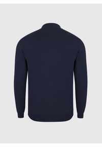 Pako Lorente - PAKO LORENTE – Granatowy gładki półgolf męski. Kolor: niebieski, czarny. Materiał: nylon, wiskoza. Wzór: gładki. Sezon: jesień #4