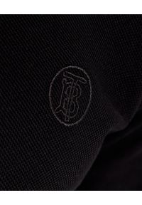 Burberry - BURBERRY - Koszulka polo z długim rękawem. Typ kołnierza: polo. Kolor: czarny. Materiał: bawełna. Długość rękawa: długi rękaw. Długość: długie. Wzór: haft. Styl: klasyczny #3