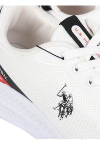 U.S. Polo Assn. Sneakersy "Kaleb002" | Kaleb002 | Mężczyzna | Biały. Kolor: biały. Materiał: materiał, skóra ekologiczna. Wzór: nadruk, aplikacja