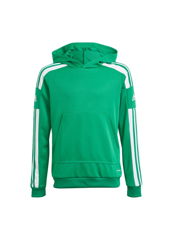 Adidas - Bluza piłkarska dla dzieci adidas Squadra 21 Hoody Youth. Kolor: biały, zielony, wielokolorowy. Sport: piłka nożna