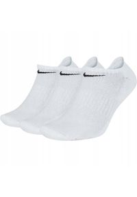 Skarpety Nike U Cush NS 3Pack sporotwe. Kolor: biały. Sport: piłka nożna