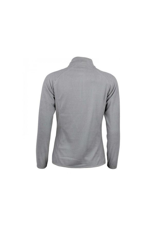 PEAK MOUNTAIN - Damski polar 1/2 zip Peak Mountain Micro. Kolor: szary. Materiał: polar. Sport: turystyka piesza