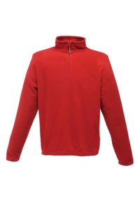 Regatta - Męski Polar Bluza Polarowa Top (170gsm). Kolor: czerwony. Materiał: polar. Sezon: zima. Styl: sportowy. Sport: turystyka piesza