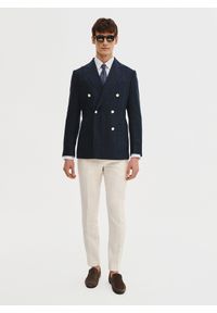 Pako Lorente - PAKO LORENTE – Lniana marynarka dwurzędowa. Materiał: len. Sezon: wiosna #4