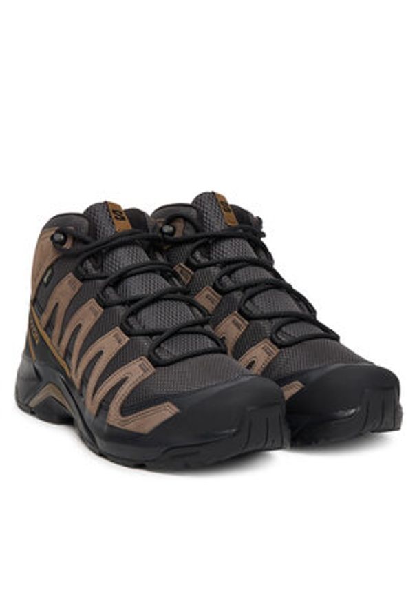 salomon - Salomon Trekkingi X-Adventure Recon Mid Gore-Tex L47814500 Szary. Kolor: szary. Materiał: materiał. Technologia: Gore-Tex. Sport: turystyka piesza