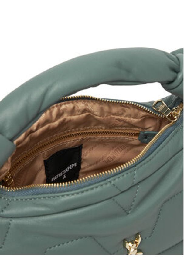 Patrizia Pepe Torebka 8B0223/L006 Zielony. Kolor: zielony. Materiał: skórzane