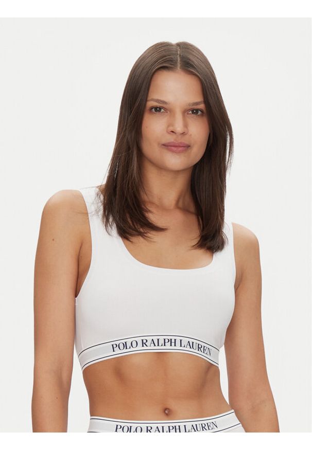 Polo Ralph Lauren Biustonosz top 4P0479 Biały. Kolor: biały. Materiał: syntetyk