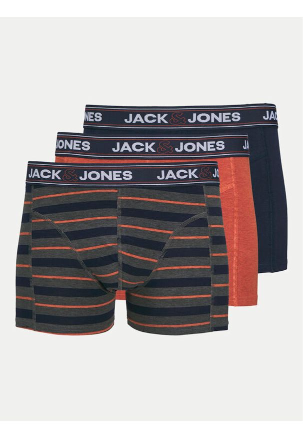 Jack & Jones - Jack&Jones Komplet 3 par bokserek John 12260059 Kolorowy. Materiał: bawełna. Wzór: kolorowy