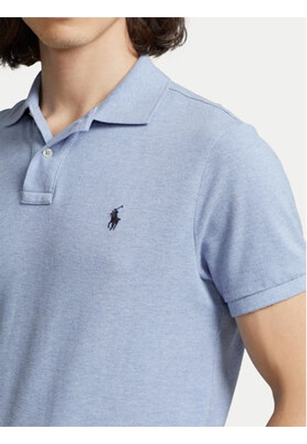 Polo Ralph Lauren Polo 710548797013 Niebieski Slim Fit. Typ kołnierza: polo. Kolor: niebieski. Materiał: bawełna