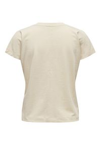 only - ONLY T-Shirt Erica 15308926 Beżowy Oversize. Kolor: beżowy. Materiał: bawełna #6
