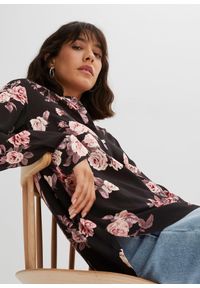 bonprix - Bluzka tunikowa. Kolor: czarny. Materiał: wiskoza #3