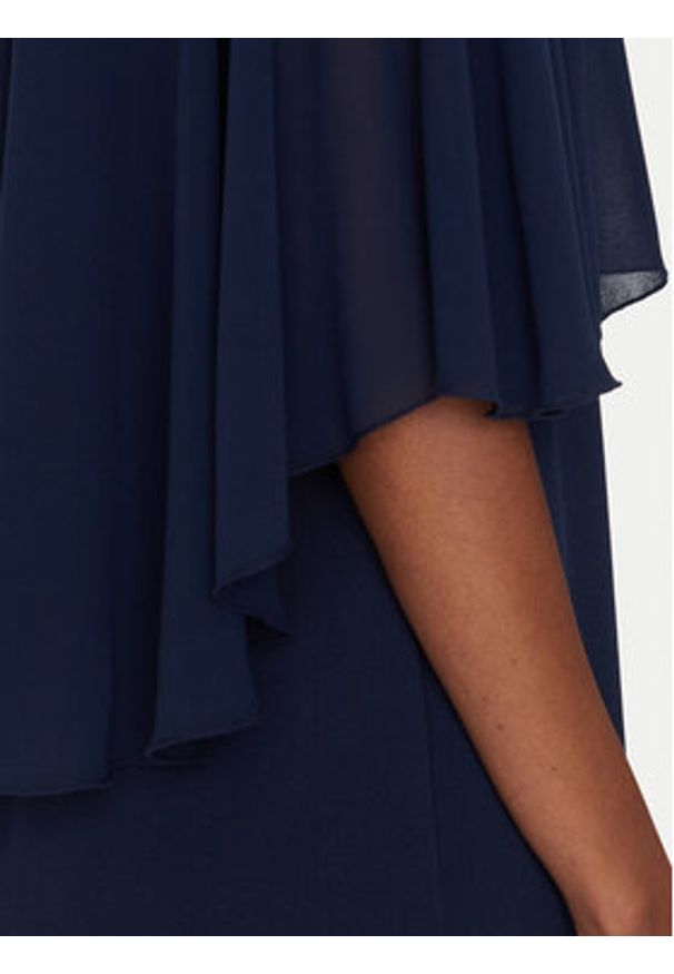 Rinascimento Sukienka koktajlowa CFC0123560003 Granatowy Regular Fit. Kolor: niebieski. Materiał: syntetyk. Styl: wizytowy