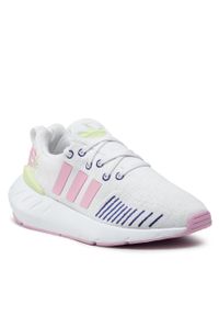 Adidas - Buty adidas Swift Run 22 J GZ0798 Ftwwht/Trupnk/Almlim. Kolor: biały. Materiał: materiał