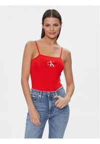 Calvin Klein Jeans Body Monologo J20J223421 Czerwony Slim Fit. Kolor: czerwony. Materiał: bawełna #1