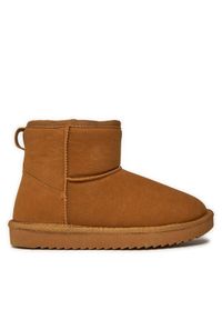 ONLY Shoes Śniegowce Onlfeodora Teddy Lined Boot 15330019 Brązowy. Kolor: brązowy. Materiał: materiał #1