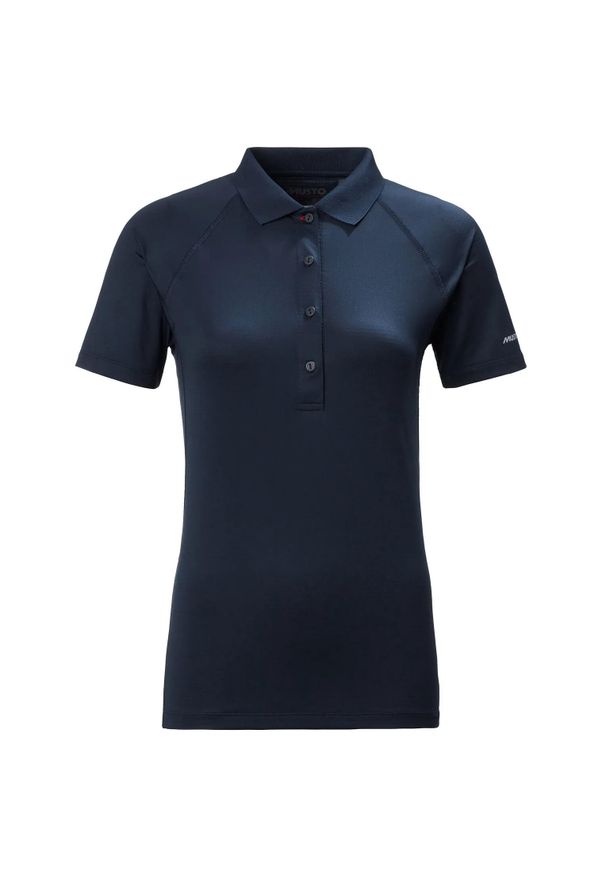 Damska koszulka polo Musto Evo Sunblock 2.0 FW. Typ kołnierza: polo. Kolor: niebieski